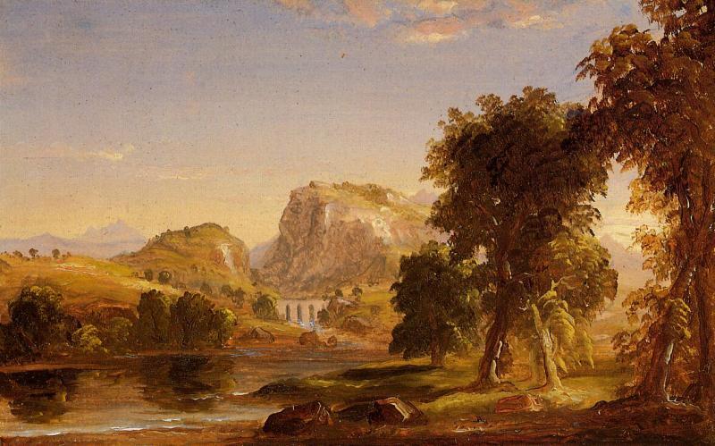 Thomas Cole Sketch for Dream of Arcadia oil painting picture